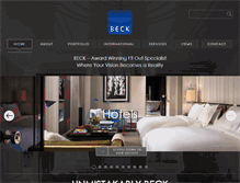 Tablet Screenshot of beckinteriors.com